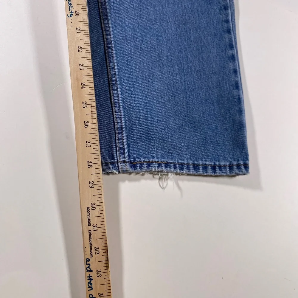Levi's 505 Regular Fit Straight Leg Jeans Mens 34x29 Medium Wash Blue‎ Denim